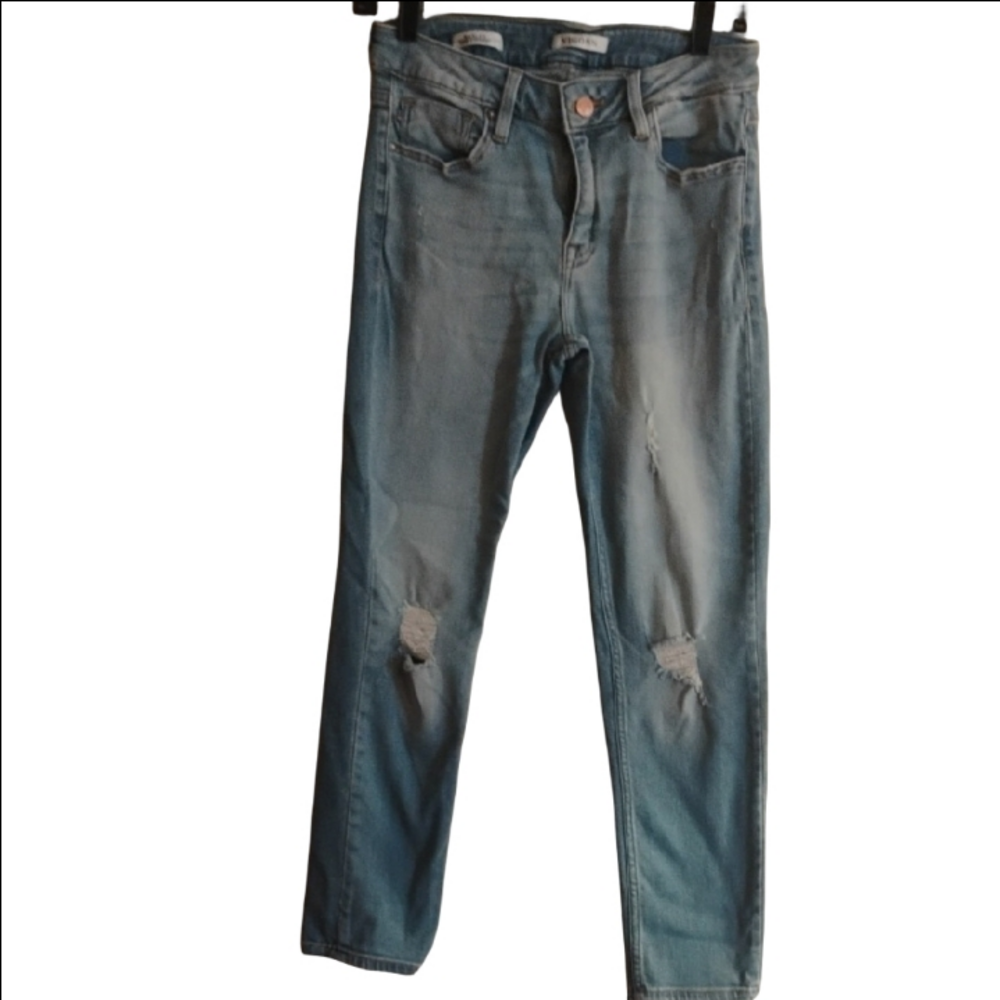Vigoss Blue Skinny Jeans Distressed Vintage-Inspired. Size 27.